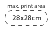 Área de impresión de 28x28 cm
