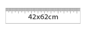 Tamaño de la mochila de 42x62 cm