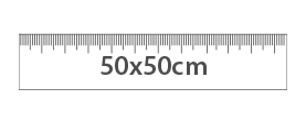 Medidas de la bolsa de 50x50 cm