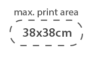 Área de impresión de 38x38 cm