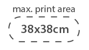 Área de impresión de 38x38 cm
